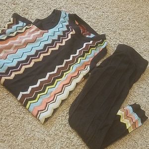 Missoni sweater dress outfit.